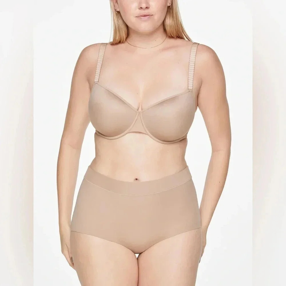 ThirdLove Classic T-Shirt Bra Taupe Tan Comfortable Underwire Support Size 38H